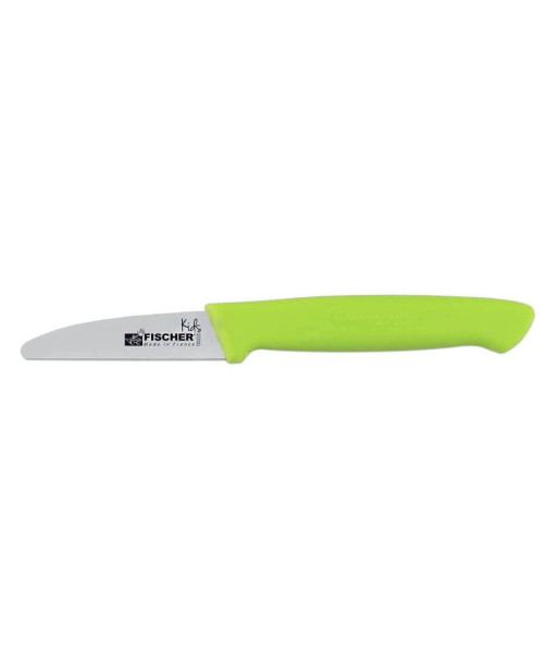 Couteau d'office pour enfants Fischer Kids 8cm lame sécurisée manche vert