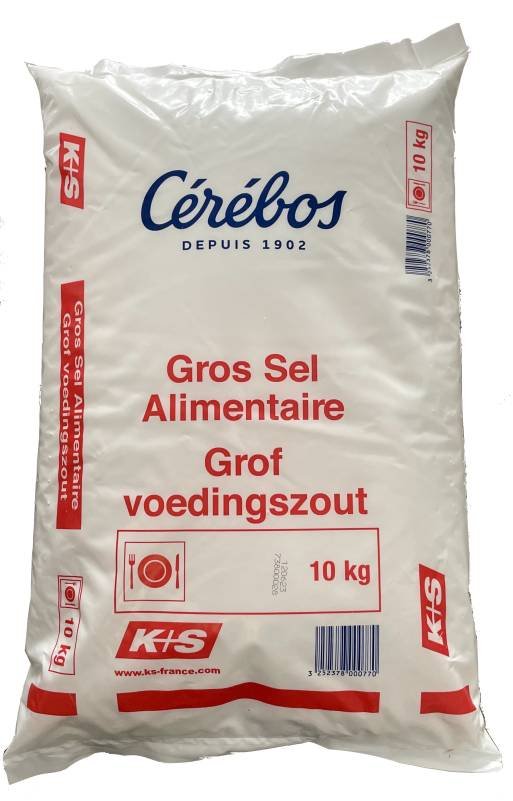 Sel gros alimentaire 10 kg - Sobema Distribution : Fournitures & Services