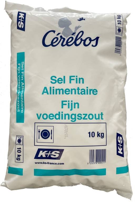 Sel fin alimentaire 10 kg - Sobema Distribution : Fournitures & Services
